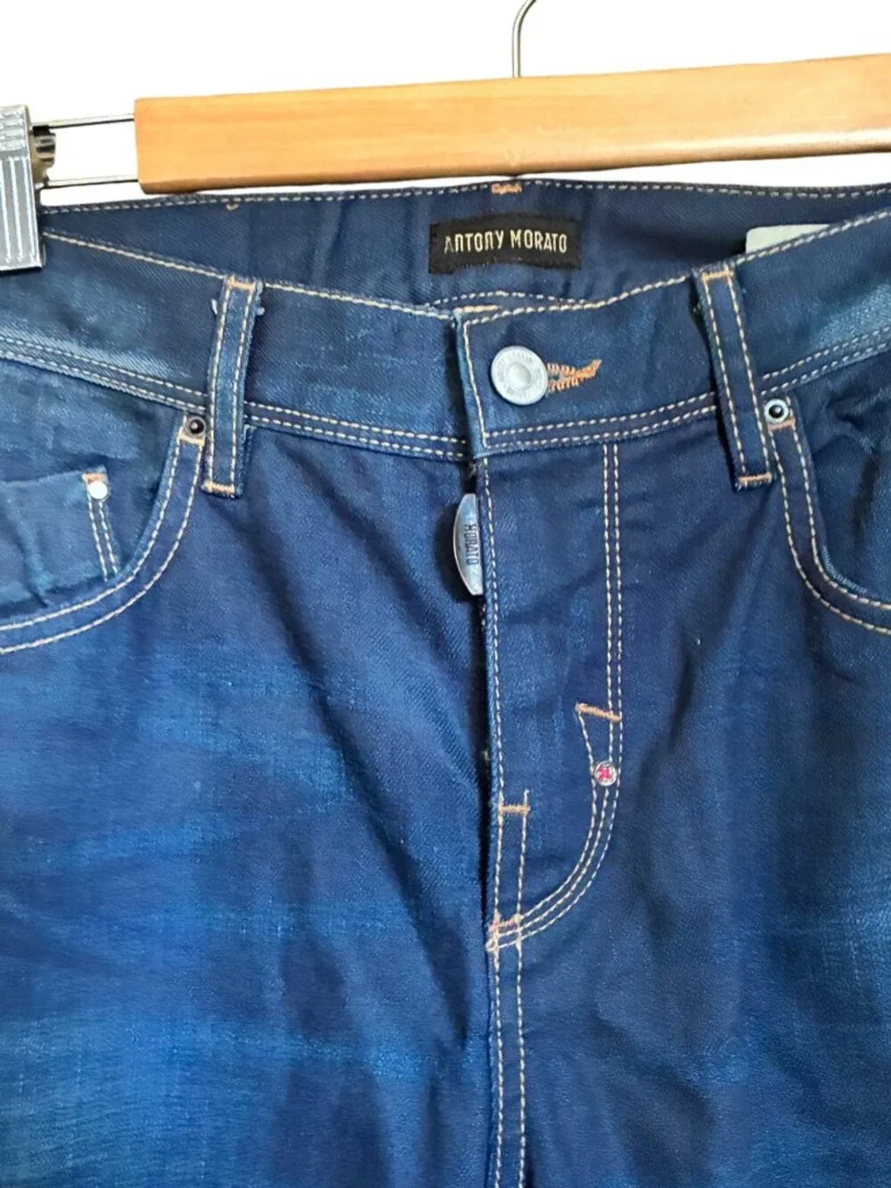 Antony Morato Frankie Carrot Jeans Mens 30 Dark Blue Good Vintage Effect Tapered